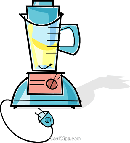Electric Blender Royalty Free Vector Clip Art Illustration - Electric Blender Royalty Free Vector Clip Art Illustration (439x480)
