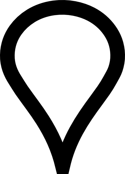 White Google Map Pin Clip Art At Clker Com - White Google Map Pin Clip Art At Clker Com (426x592)