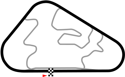Layout Of Pocono Raceway, The Track Where The Race - Layout Of Pocono Raceway, The Track Where The Race (440x281)