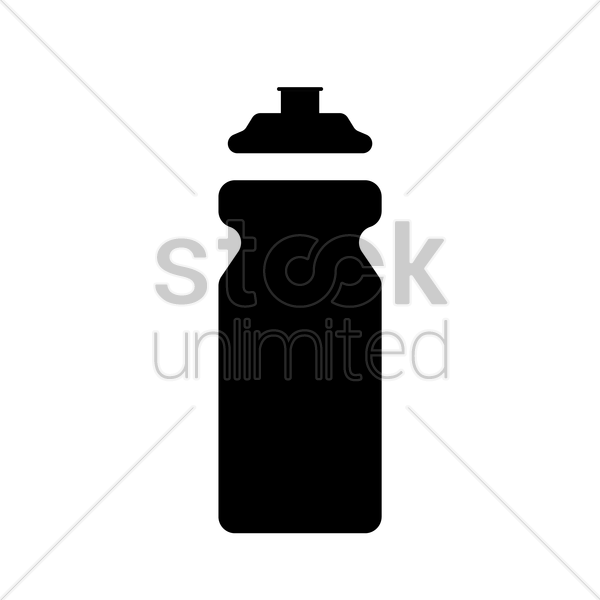 Sport Water Bottle Silhouette Clipart Silhouette Glass - Sport Water Bottle Silhouette Clipart Silhouette Glass (600x600)