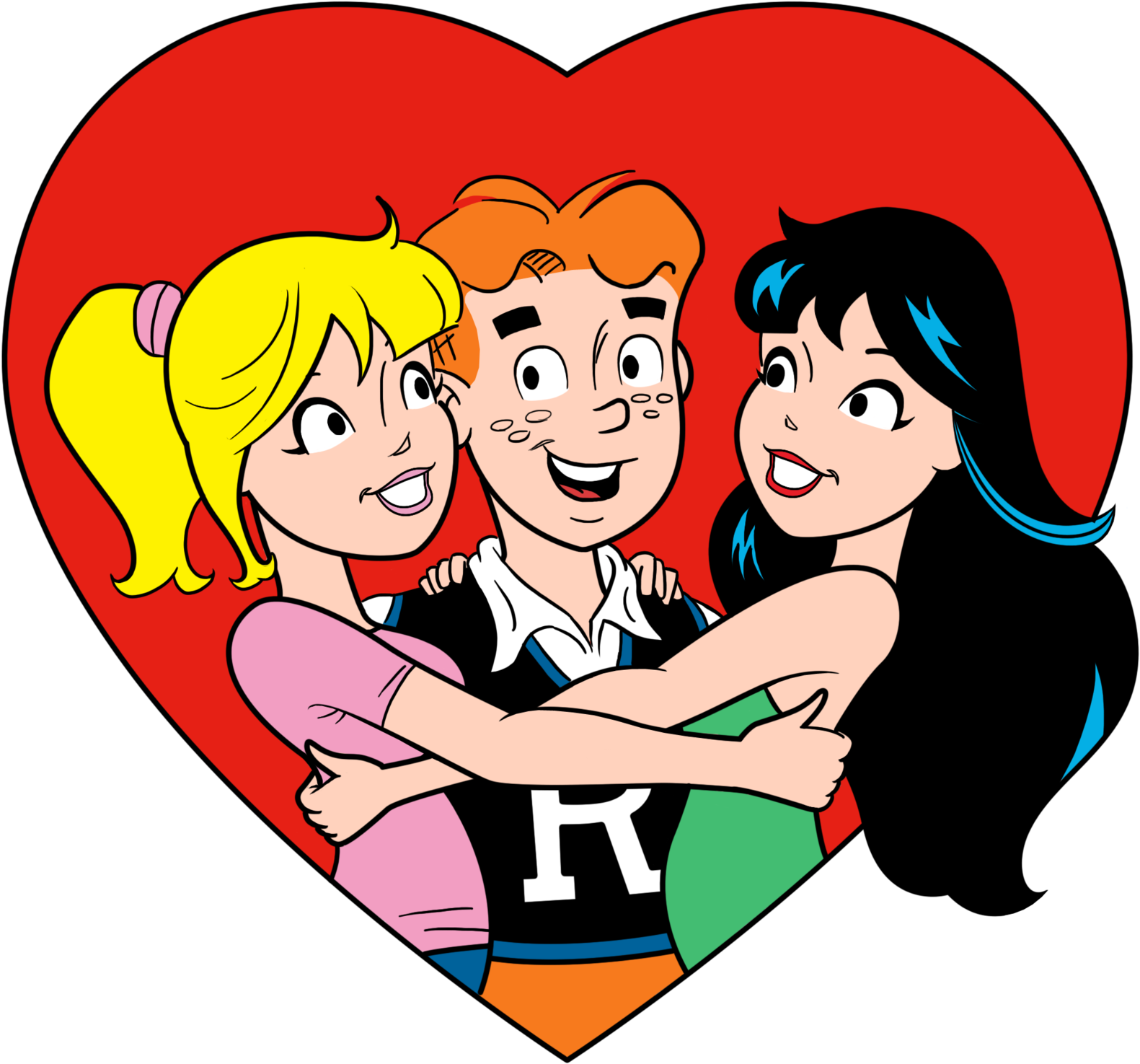 Archie, Betty And Veronica By Lyndonpatrick On Deviantart - Archie, Betty And Veronica By Lyndonpatrick On Deviantart (1600x1558)