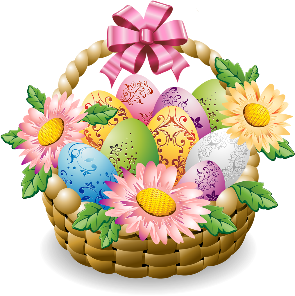 Basket Clipart Colorful Basket - Basket Clipart Colorful Basket (1024x1018)