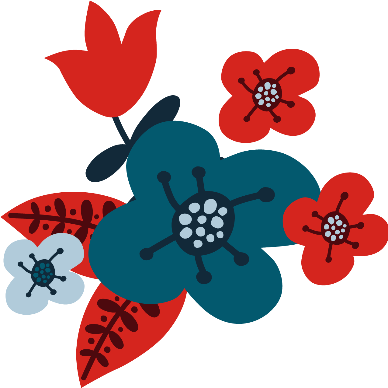 Red Flower Vector 1500*1500 Transprent Png Free Picture - Red Flower Vector 1500*1500 Transprent Png Free Picture (1500x1500)