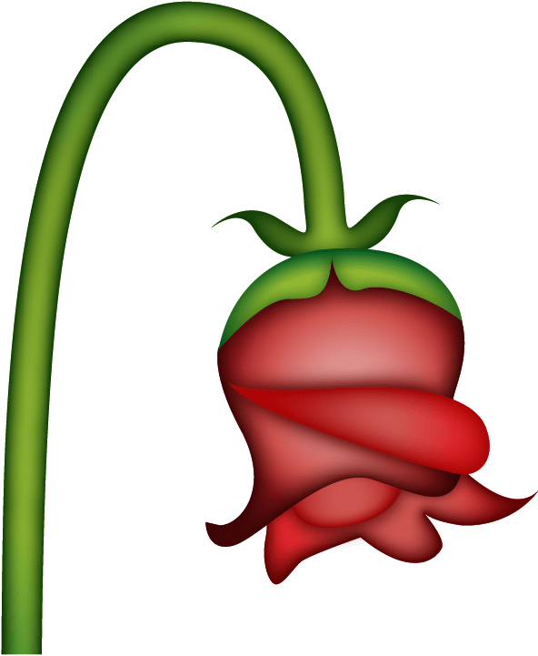 Wilted Rose Transparent Emoji - Wilted Rose Transparent Emoji (801x801)