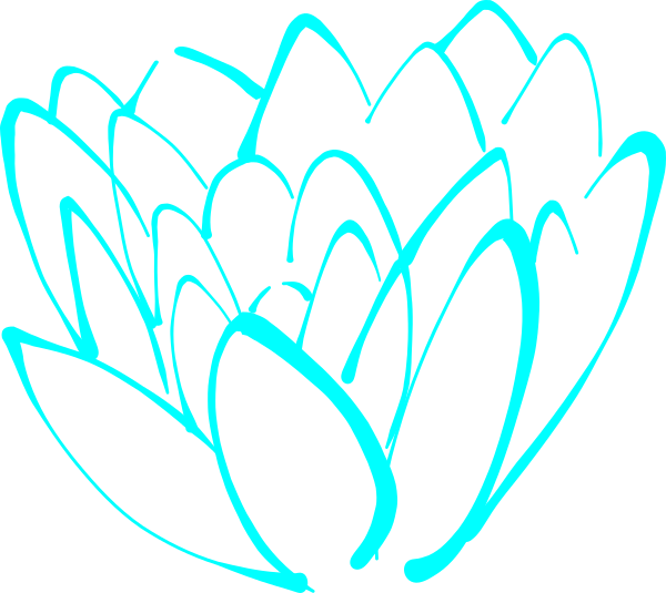 Blue Lotus Flower Clip Art At Clker - Blue Lotus Flower Clip Art At Clker (600x535)