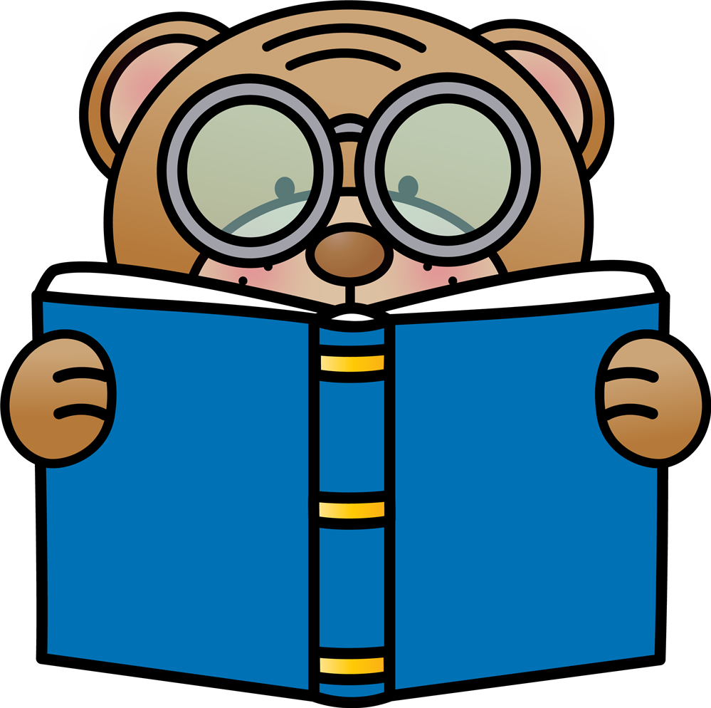 A Bear Reading A Book - A Bear Reading A Book (999x994)