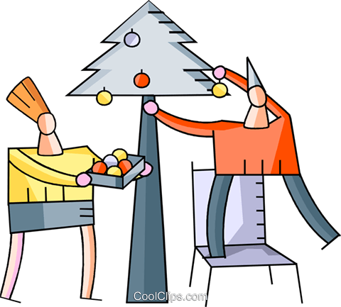 Christmas Scenes Royalty Free Vector Clip Art Illustration - Christmas Scenes Royalty Free Vector Clip Art Illustration (480x433)