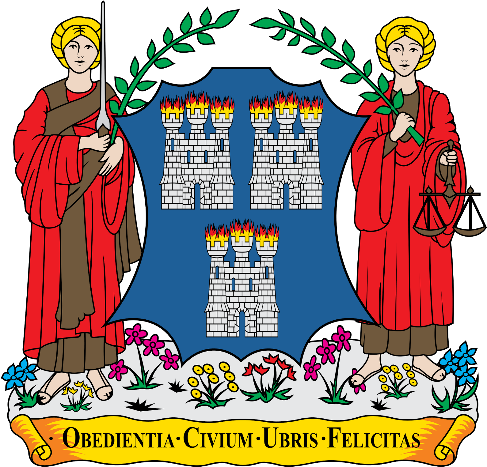 Coatofarms Dublin City 2000px Coat Of Arms Of - Coatofarms Dublin City 2000px Coat Of Arms Of (1600x1600)