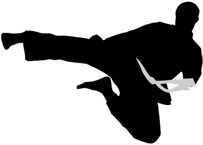 Karate Clipart Silhouette - Karate Clipart Silhouette (400x400)