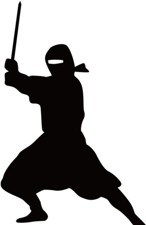 Japan Clipart Ninja Silhouette - Japan Clipart Ninja Silhouette (640x480)