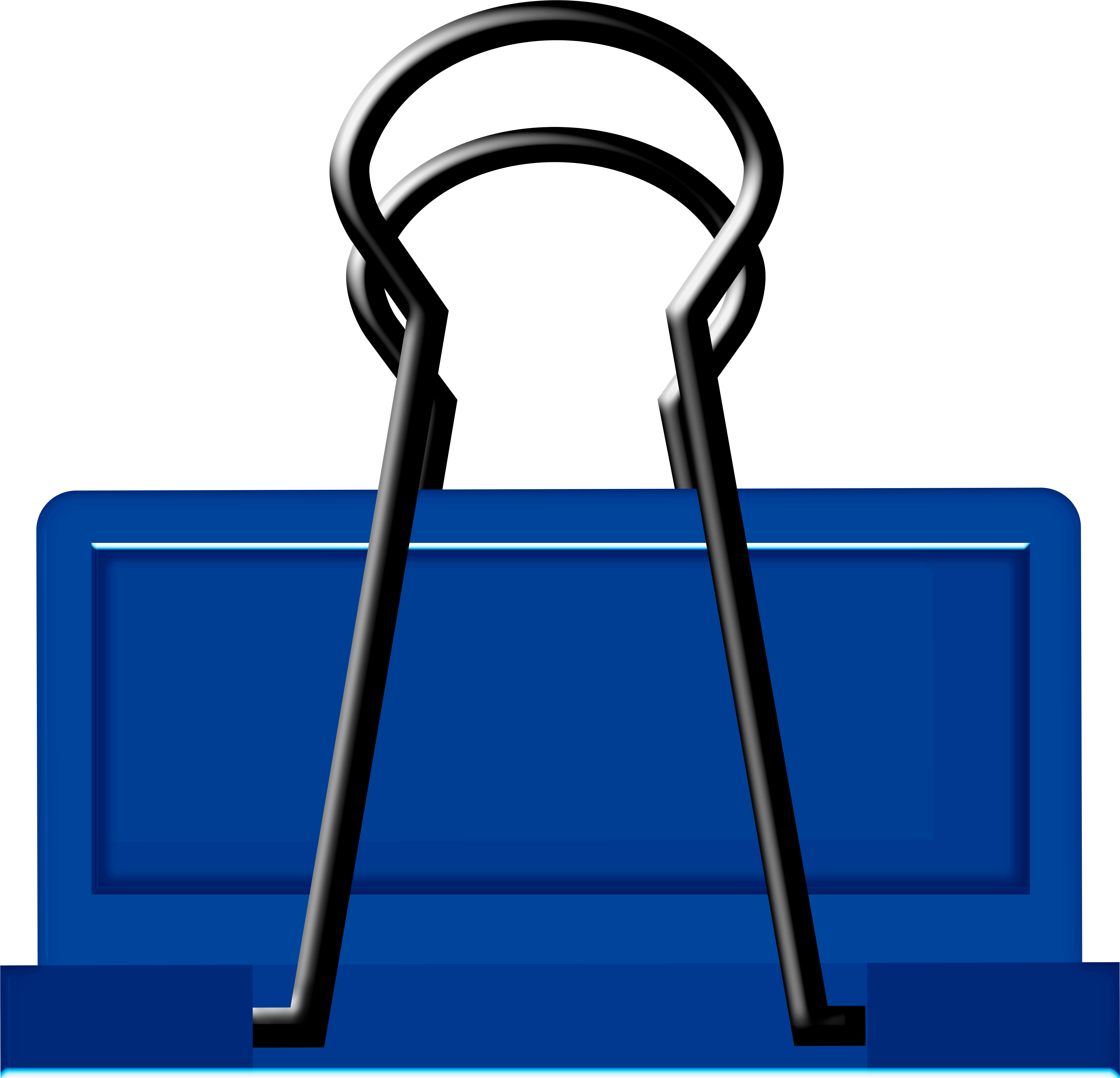 Blue Binder Clip Art - Blue Binder Clip Art (8000x7700)