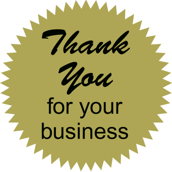Thank You For Your Business Png - Thank You For Your Business Png (600x600)