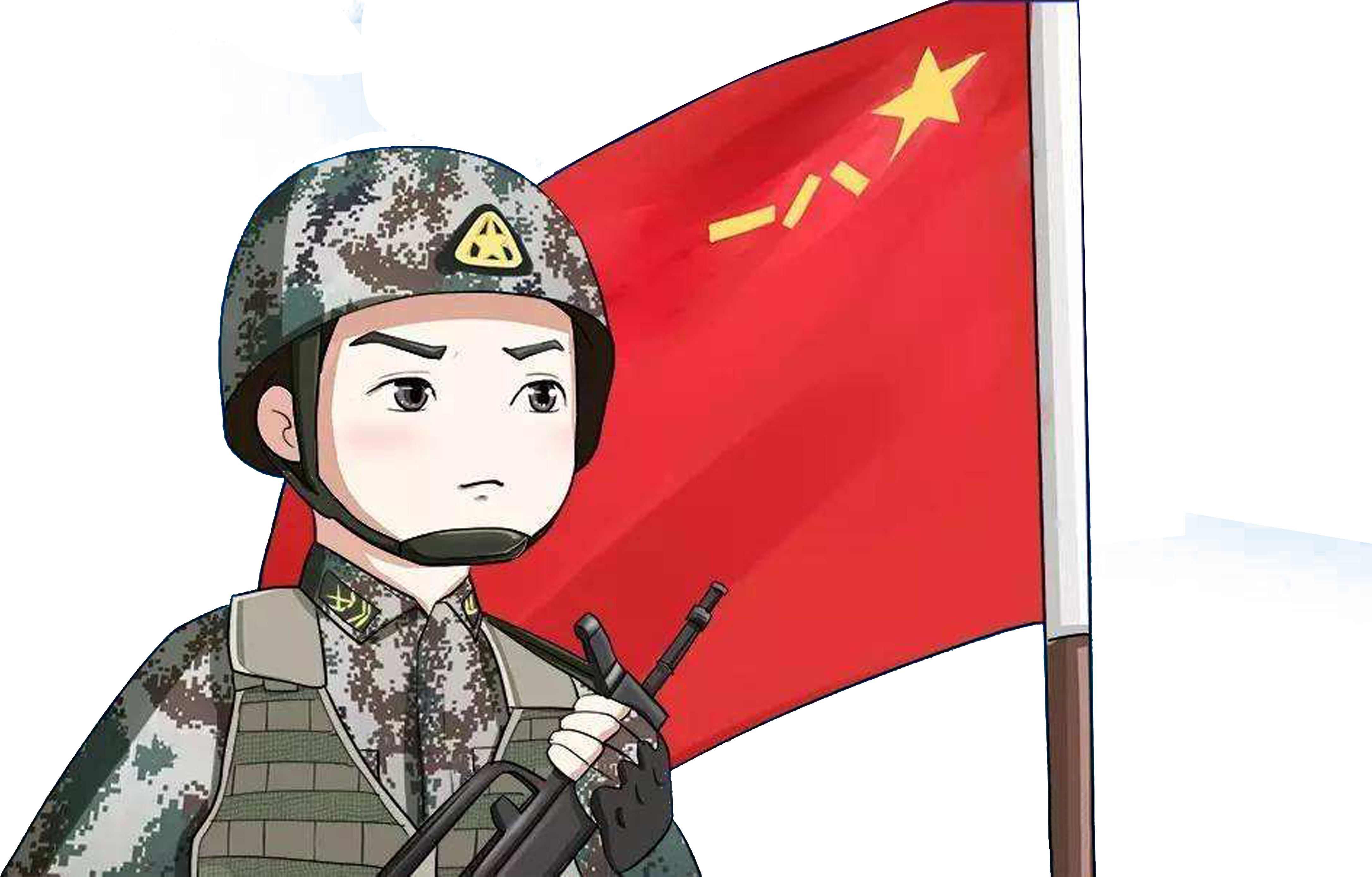 Clip Art Freeuse Stock Cartoon Soldier Illustration - Clip Art Freeuse Stock Cartoon Soldier Illustration (5000x5000)