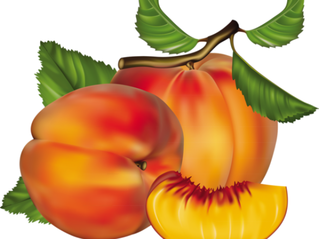 Peach Clipart Peach Pit - Peach Clipart Peach Pit (640x480)