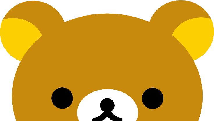 Transparent Rilakkuma Lazy - Transparent Rilakkuma Lazy (736x418)