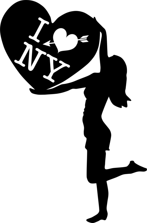 Silhouette Female Woman Love Heart - Silhouette Female Woman Love Heart (496x750)