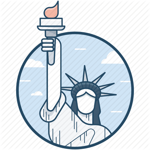 Download New York City Icon Clipart Statue Of Liberty - Download New York City Icon Clipart Statue Of Liberty (512x512)