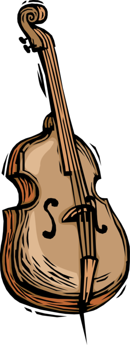 Double Bass Musical Instrument Image Illustration Of - Double Bass Musical Instrument Image Illustration Of (265x700)