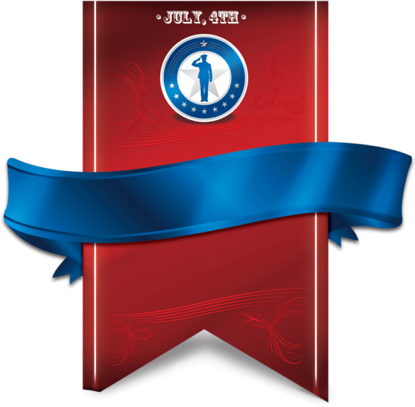 4th July Banner Transparent Png - 4th July Banner Transparent Png (850x833)