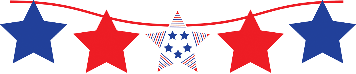 Independence Day Clipart July - Independence Day Clipart July (1247x261)