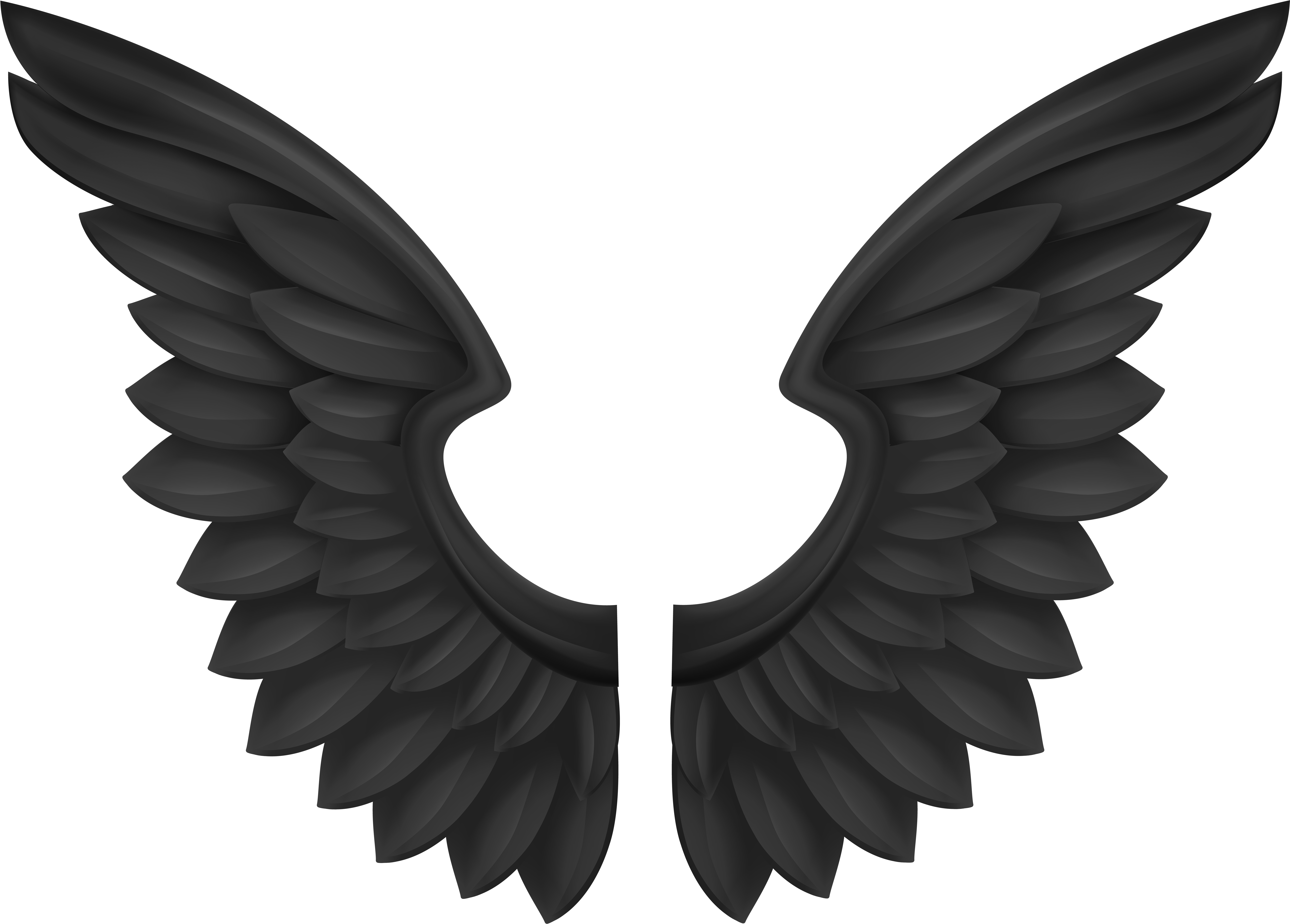 Transparent Angel Wings Clip Art - Transparent Angel Wings Clip Art (8000x5686)