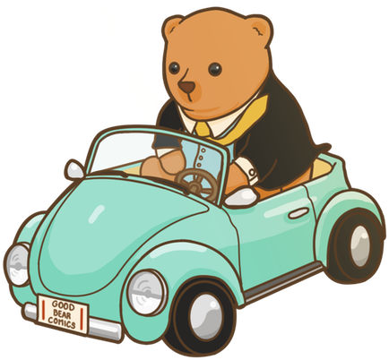 Clip Art Good Bear Comics Give Us This Bear Driving - Clip Art Good Bear Comics Give Us This Bear Driving (639x639)