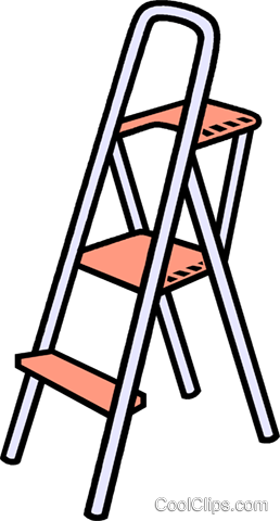 Step Ladder Royalty Free Vector Clip Art Illustration - Step Ladder Royalty Free Vector Clip Art Illustration (258x480)