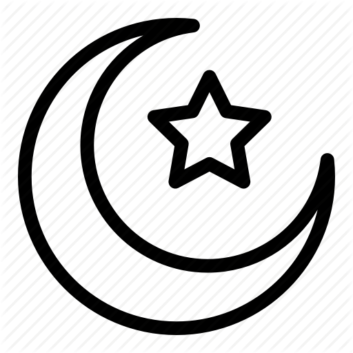 Clip Art Moon And Stars Outline - Clip Art Moon And Stars Outline (512x512)