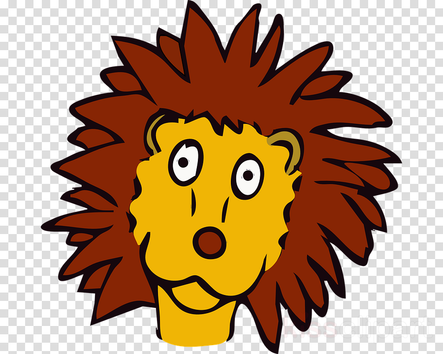 Custom Cartoon Lion Face Shower Curtain Clipart Lionhead - Custom Cartoon Lion Face Shower Curtain Clipart Lionhead (900x720)