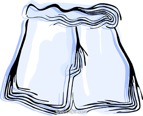 Pair Of Shorts Royalty Free Vector Clip Art Illustration - Pair Of Shorts Royalty Free Vector Clip Art Illustration (480x388)