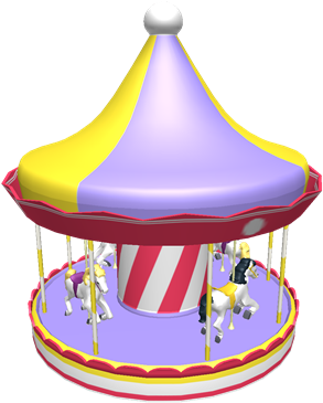 Carousel Clipart Merry Go Round - Carousel Clipart Merry Go Round (420x420)