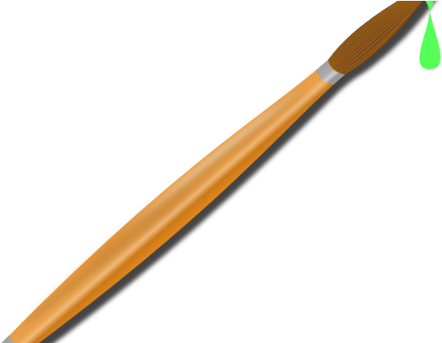 Paint Brush Clipart Green - Paint Brush Clipart Green (640x480)