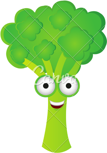 Color Kawaii Happy Broccoli Icon - Color Kawaii Happy Broccoli Icon (800x800)