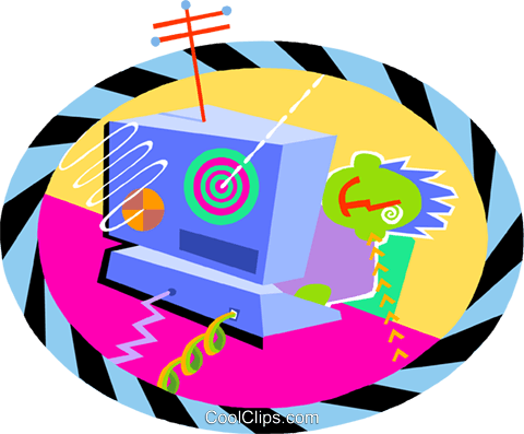 Business Computing Royalty Free Vector Clip Art Illustration - Business Computing Royalty Free Vector Clip Art Illustration (480x397)