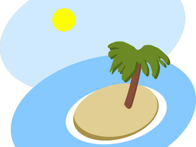 Tropical Clipart Island In Sun - Tropical Clipart Island In Sun (640x480)