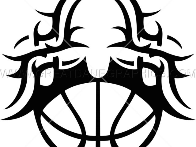 Tribal Clipart Basketball - Tribal Clipart Basketball (640x480)