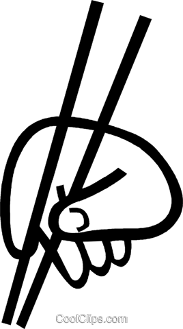 Chop Sticks Royalty Free Vector Clip Art Illustration - Chop Sticks Royalty Free Vector Clip Art Illustration (268x480)