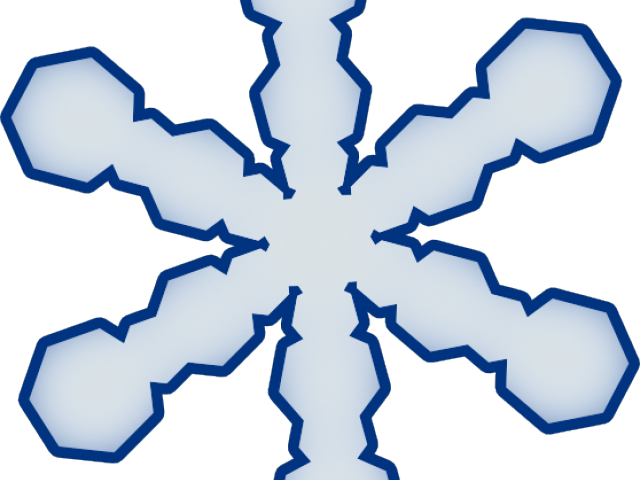 Snowflake Clipart Royal Blue - Snowflake Clipart Royal Blue (640x480)