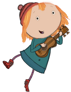 Peg Playing The Guitar - Peg Playing The Guitar (400x400)
