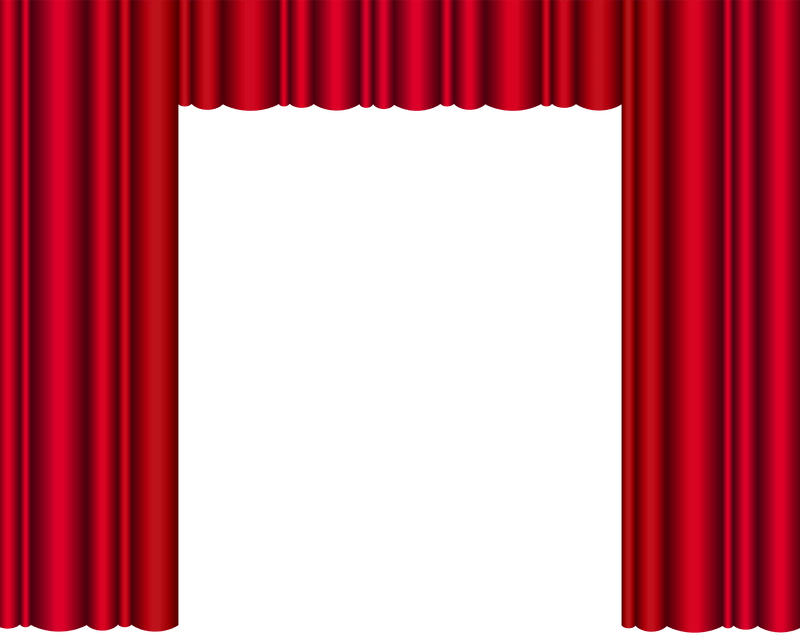 Red Theater Curtain Clipart - Red Theater Curtain Clipart (800x639)