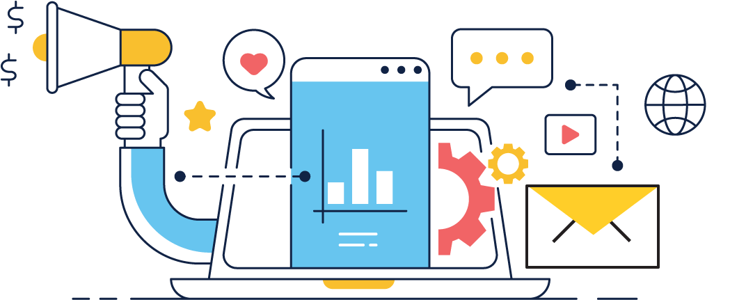 Email Marketing Clipart Message - Email Marketing Clipart Message (1200x541)