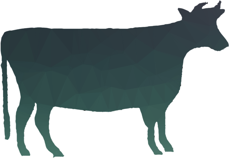 Cow Silhouette Clipart Beef Cattle Holstein Friesian - Cow Silhouette Clipart Beef Cattle Holstein Friesian (900x900)