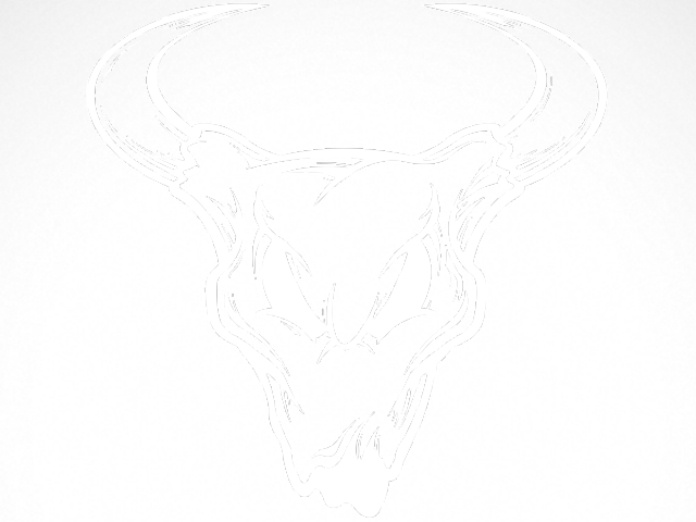 Drawn Bones Bull Head - Drawn Bones Bull Head (640x480)