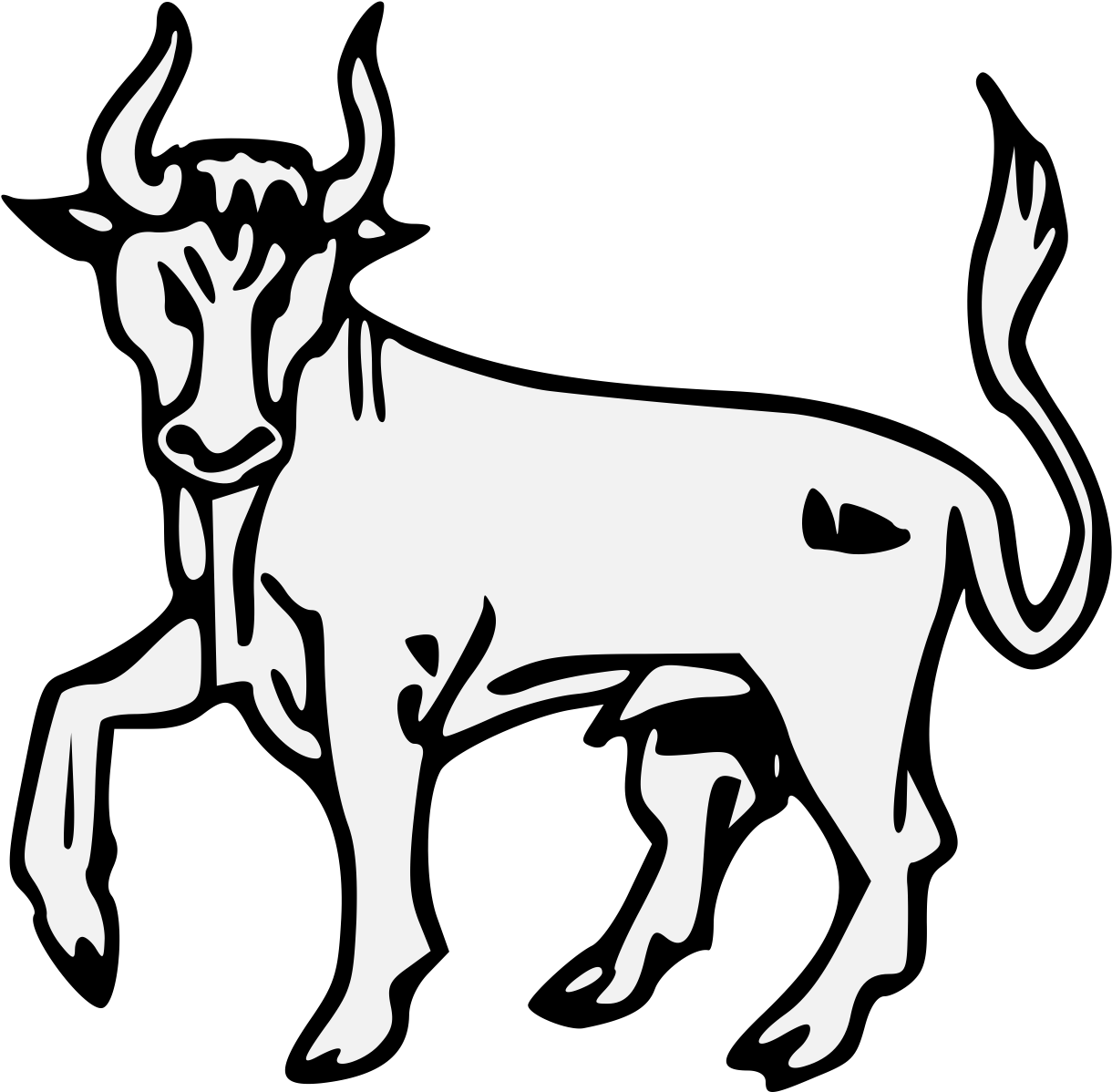 Bull Passant Guardant - Bull Passant Guardant (1237x1208)