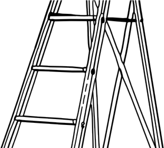 White Clipart Ladder - White Clipart Ladder (640x480)