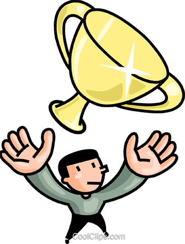 Man Tossing A Trophy In The Air Royalty Free Vector - Man Tossing A Trophy In The Air Royalty Free Vector (365x480)