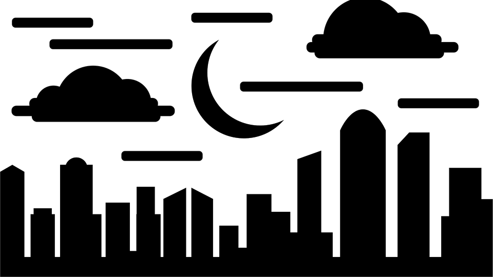 Building, City, Night, Skyscraper, Offices, Urban - Building, City, Night, Skyscraper, Offices, Urban (960x540)