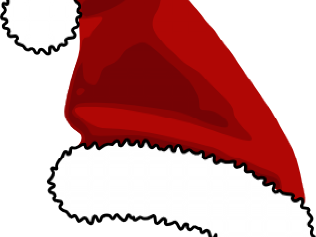 Santa Hat Clipart Line Art - Santa Hat Clipart Line Art (640x480)