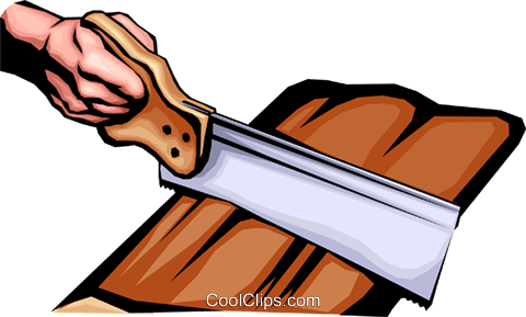 Hand With Saw Royalty Free Vector Clip Art Illustration - Hand With Saw Royalty Free Vector Clip Art Illustration (480x289)