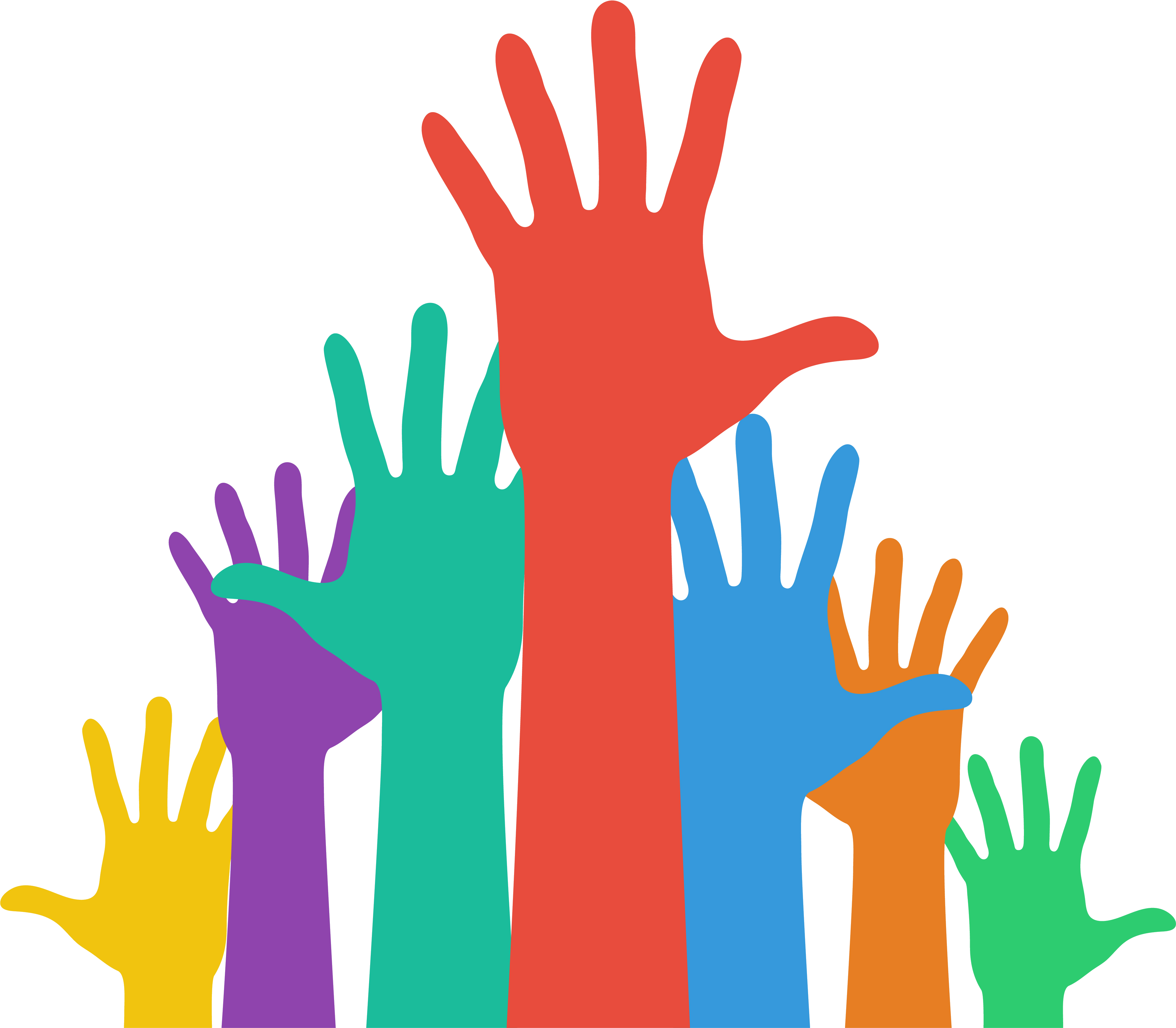 Volunteer Hands Clip Art - Volunteer Hands Clip Art (4167x4167)